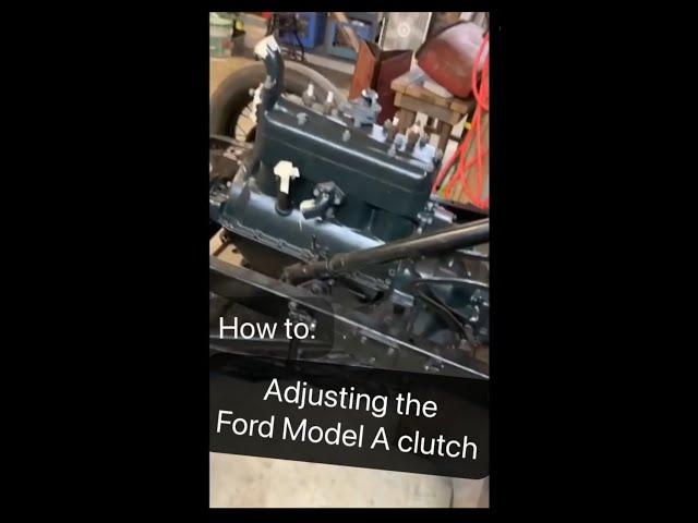 Ford Model A How-to: Adjust clutch on Ford Model A engine…#restoration #ford #classiccars #car