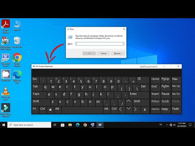 How to Open On Screen Keyboard Using Run Command