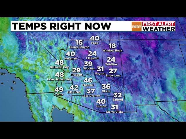 Above normal temps expected for the Phoenix area