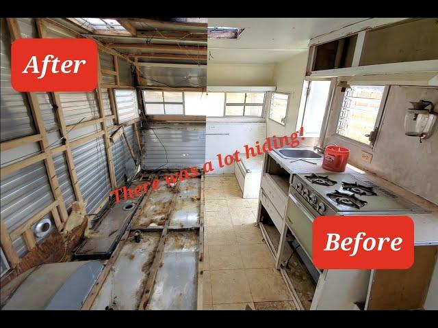 Vintage Camper Remodel Part 1: Time-lapse Shasta Tear Down