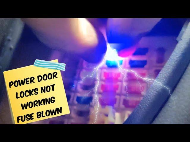 2012 Kia Soul Door Locks Not Working? Blown Fuse?