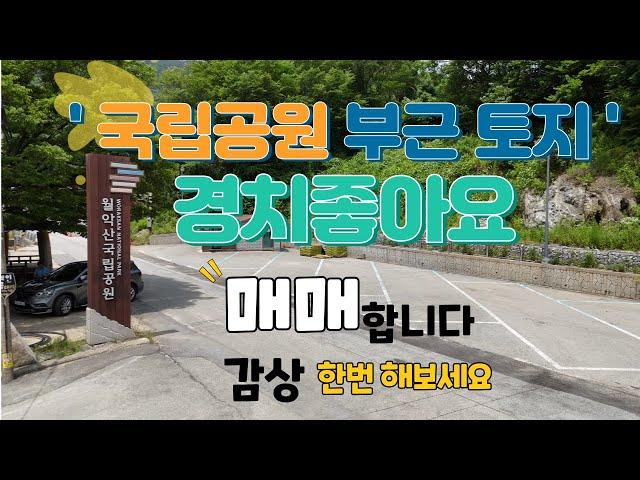 5. 문경시 동로면 생달리 월악산 자락 토지 #캠핑 #문경토지 #월악산 #토지