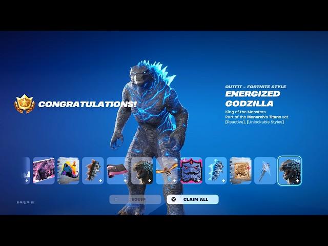 How to Unlock GODZILLA Skin & Rewards in Fortnite! (FASTEST WAY)