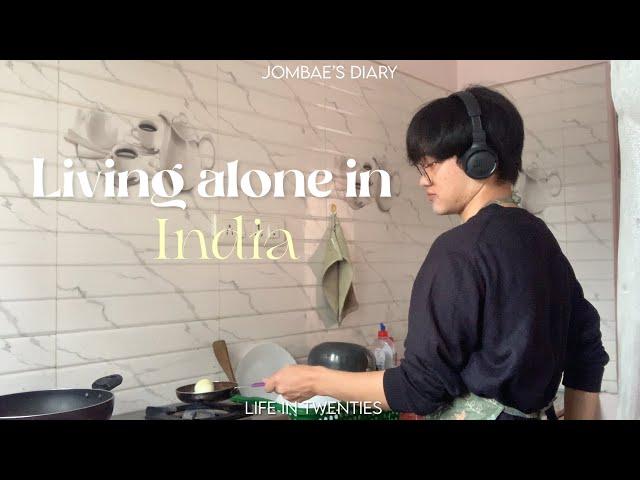 living alone diary | skincare haul, cooking, cafe + more | India