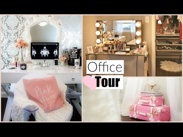 Office Room Tour - Makeup Room Tour - MissLizHeart