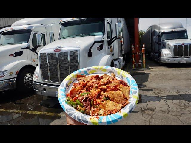 Cooking My Favorite Breakfast inside of my Truck | Chilaquiles Rojos