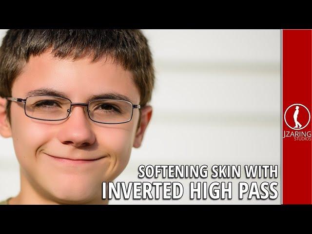 Inverted High Pass Filter to Retouch Skin