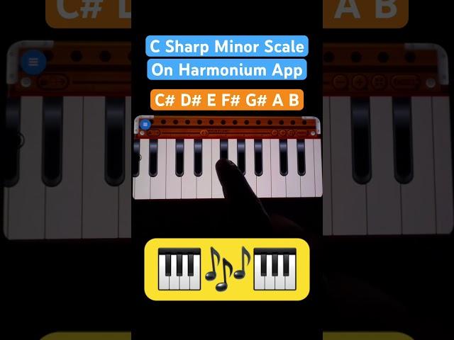 Learn C Sharp Minor Scale Harmonium #harmoniumtutorial #harmonium #trending #shorts #shortsvideo