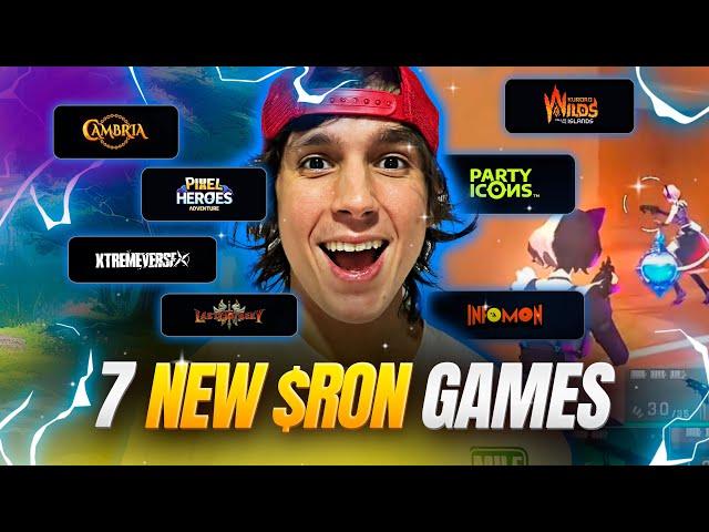 NEW $RONIN PLAY TO EARN GAMES - 7 NEW GAMES : RPGS, SHOOTERS, MMORPGS