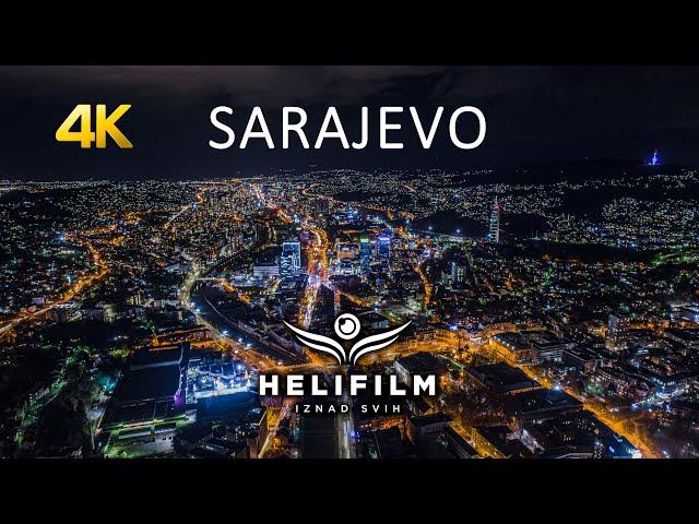 Gledaj ga lafcino - 4K Sarajevo nocu - Snimci iz zraka - Ljepote BiH - Klix.ba i Helifilm