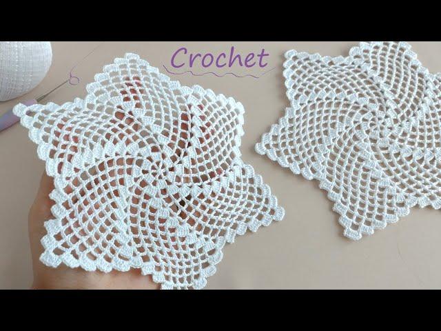 Очаровательная САЛФЕТКА крючкомПростое и легкое ВЯЗАНИЕ КРЮЧКОМEasy Crochet motifs pattern