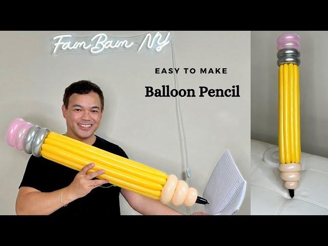 How to make Balloon Pencil (Cómo hacer un lápiz globo)