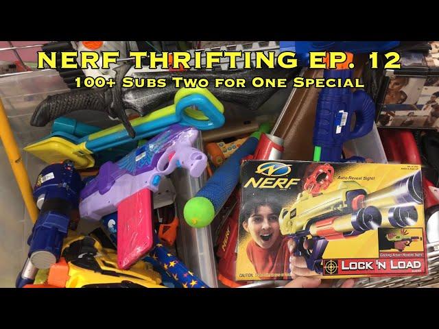 KBFoamStrike's NERF THRIFTING Vlog Ep. 12: 100+ Subs Two for One SPECIAL