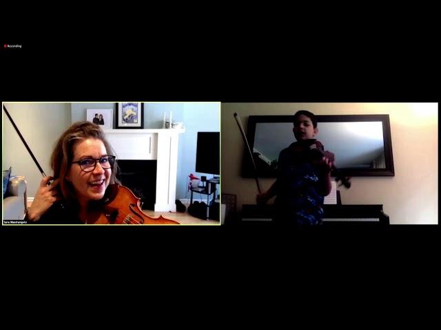 Day 5 - Masterclass with Sara Mastrangelo, violin (ENGLISH)