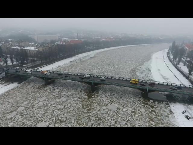 Льодохід на р.Уж 03.02.2017 року