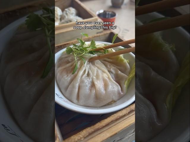 GIANT Seafood Soup Dumpling | Lin Asian Bar + Dim Sum #austintexas