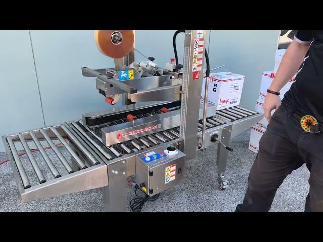 Semi-automatic stainless carton sealer - Taping Machine - 2-GPCS-100-SS