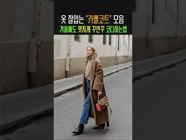 옷잘입는 한끗차이 카멜코트 코디 #shorts #룩북 #겨울코디