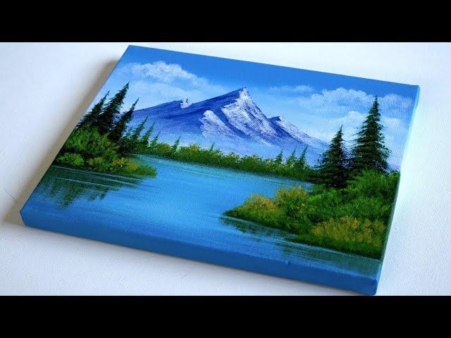 Acrylic Painting for Beginners: A Step-by-Step Landscape Painting Tutorial for Beginners on Canvas