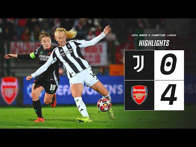 HIGHLIGHTS UWCL | Juventus Women 0-4 Arsenal | Matchday 3