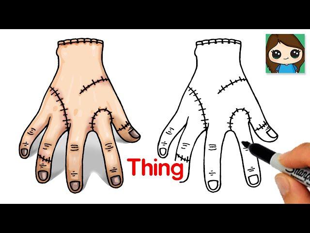 How to Draw Thing | Netflix Wednesday