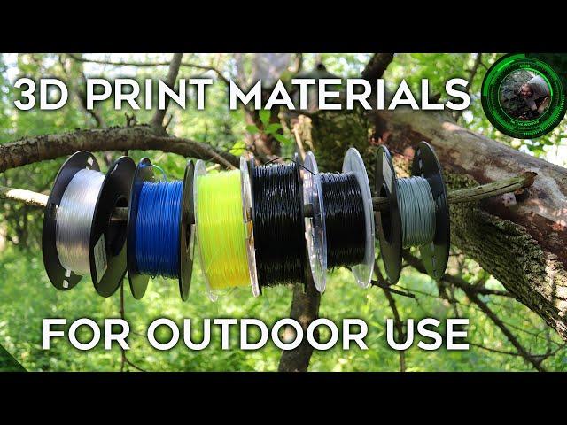 3D Printing For Outdoor Use: Materials Comparison - PLA, ABS, Nylon, PETG, TPU, ASA