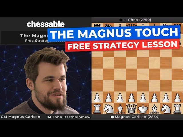 FREE CHESS STRATEGY LESSON from World Champion Magnus Carlsen!