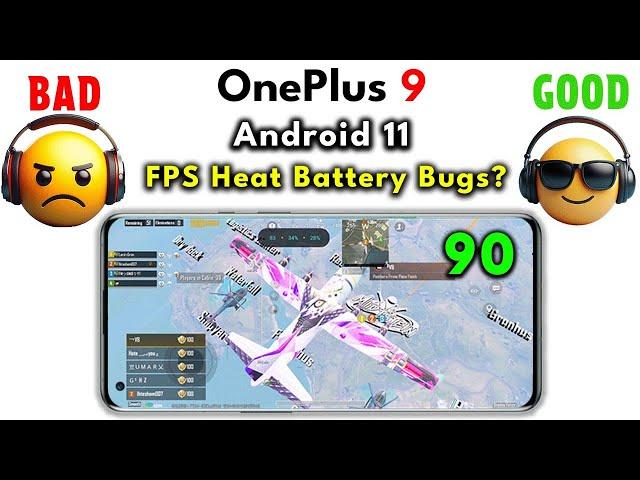 OnePlus 9 Android 11 PUBG Test 2024 [FPS, Heat, Battery]