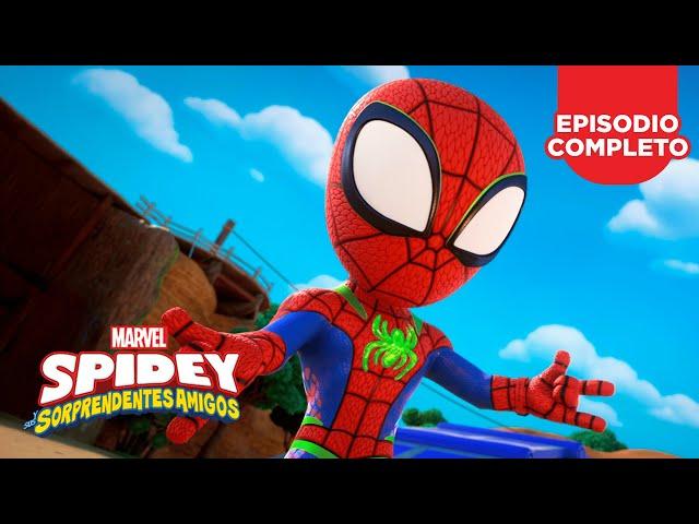 Spidey y sus Sorprendentes Amigos | Episodios Completos | Vamos dinotelarañas + Fantasma en el museo