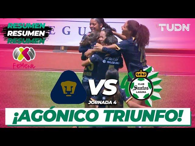 Resumen y goles | Pumas vs Santos | AP2023 Liga Mx Femenil J4 | TUDN