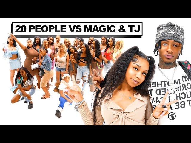 20 PEOPLE VS 2 INFLUENCERS: MAGIC & TJ