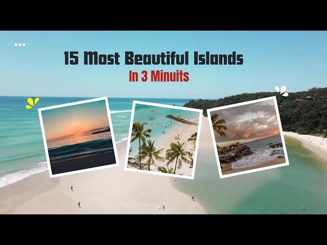 Unveiling the 15 Most Beautiful Islands in 3 Minutes #bptv