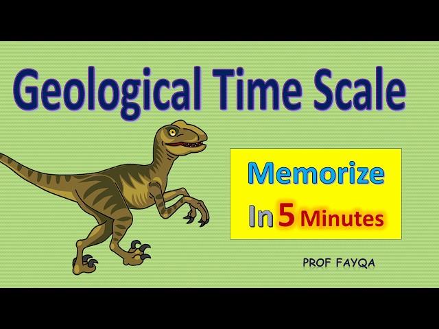 Geological Time Scale and Fossils l Memorize time scale chart in 5 minutes