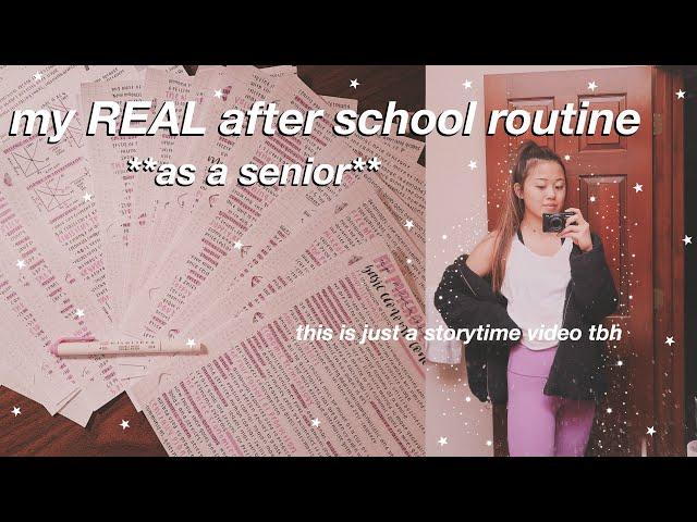 my REAL after school routine as a senior