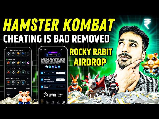 Hamster Kombat cheating is bad card removed | Rocky Rabbit Withdrawal Task | Rocky Rabbit Scam