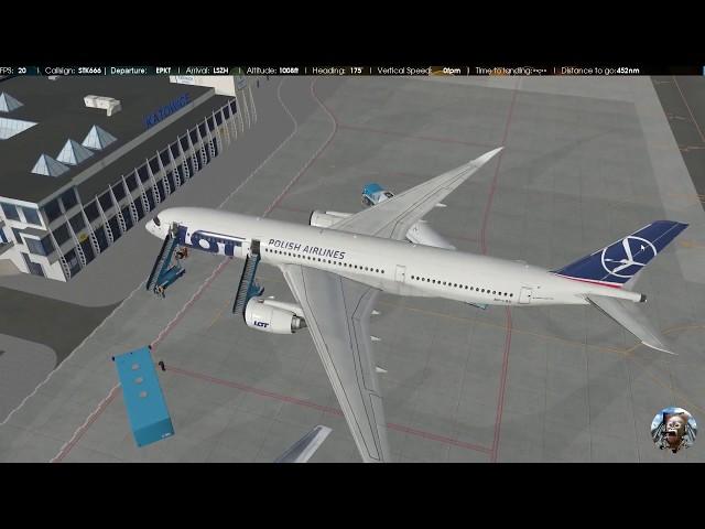 FF A350 flight | X-Plane 11 | EPKT to LSZH | Vatsim | with SID and STAR