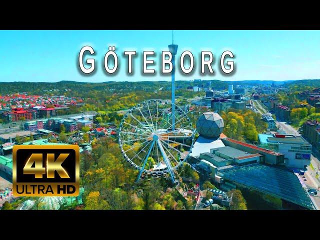 GÖTEBORG 4K | Sweden  by Drone | Scenic Relaxation with City Sounds