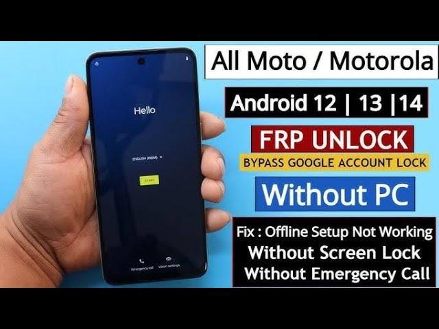 Moto g14 frp bypass all method not working new method