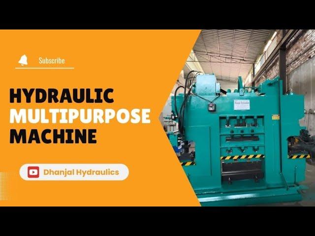 #Hydraulic multipurpose cutting machine with punching press #machine #hydraulic #powerpress #dhanjal