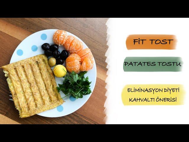 GLUTENSİZ DİYET PATATES TOSTU, FİT TOST, ELİMİNASYON DİYETİ