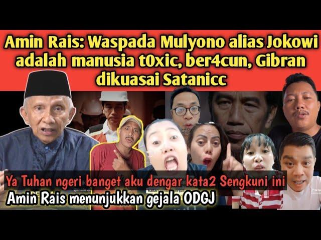 Mau gua ngatain pake kata k4sar tapi dia Org Tua, Opa Amin sebut Mulyono manusia Ber4cun dan berbisa