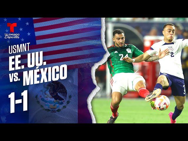 Highlights & Goals: Estados Unidos vs. México 1-1 | USMNT | Clásico Continental | Telemundo Deportes