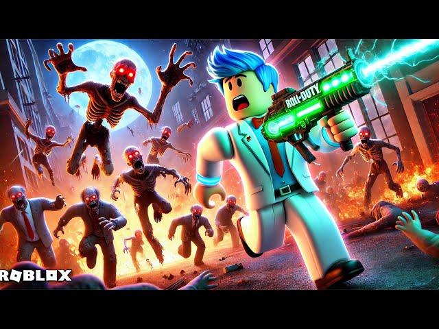 Playing Call Of Duty Zombies In Roblox!