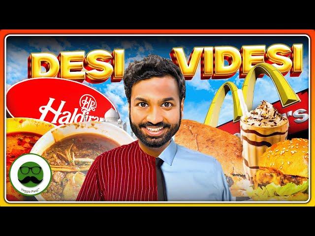 Desi vs Videsi Food : Haldiram's vs McDonald's Breakfast | Veggie Paaji