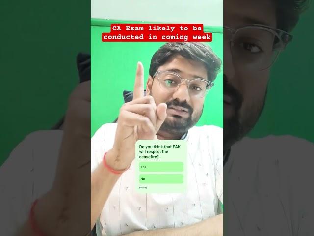 CA Exam Schedule To Come Soon? #caexams #caaspirants #caintertax #hakkseca #cainter #indiapakistan