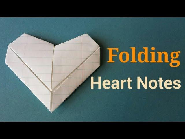 Folding Valentine Heart Notes | By Craft Happy Summer