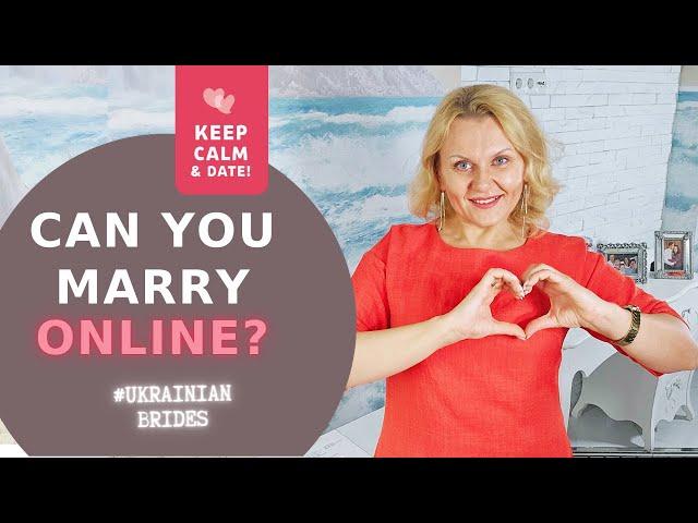 Online marriage ceremony. Can you marry online?