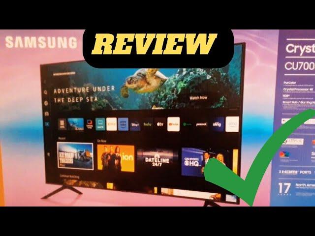 Samsung 43 Inch Class CU7000B Chrystal UHD 4K Smart TV Review