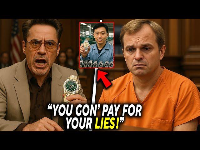 Rolex CEO MELTS DOWN in Court as Robert Downey Jr. Lawsuit Uncovers His Fake Luxury Watch!