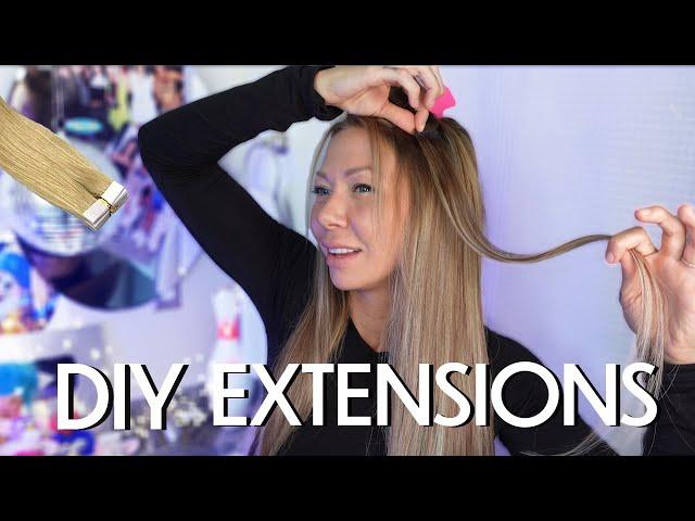 how to: tape in extensions on yourself (beginner friendly) 2024